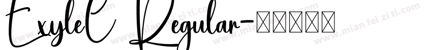 ExyleC Regular字体转换